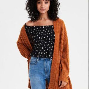 American Eagle Ribbed Boyfriend Cardigan from American Eagle
